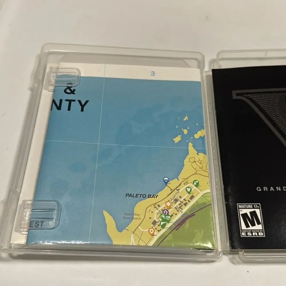 GTA Grand Theft Auto V 5 PS3 Sony PlayStation 3 with Manual and Map USED
